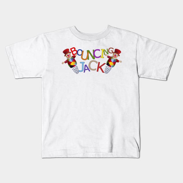 Bouncing Jack Kids T-Shirt by RealZeal